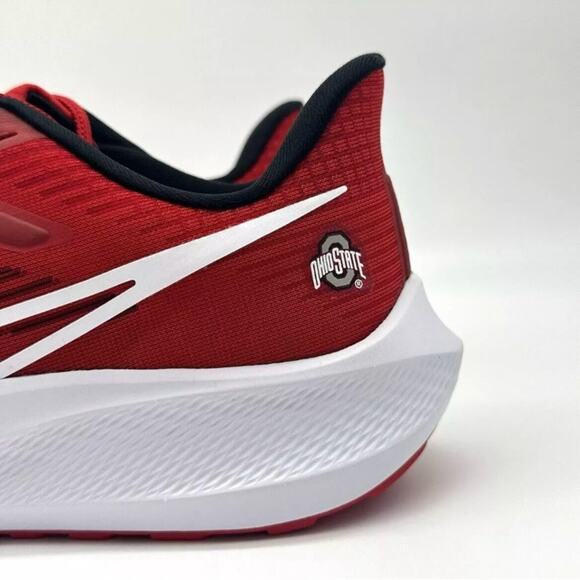 Nike Air Zoom Pegasus 39 Ohio State Men's Size 8.5 Red Ruinning Shoes DR1966-600 - Picture 2 of 5
